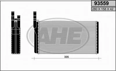 Теплообменник, отопление салона AHE купить