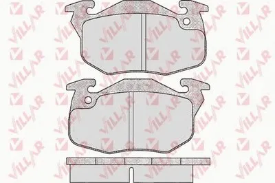 Комплект тормозных колодок, дисковый тормоз VILLAR купить