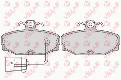 Комплект тормозных колодок, дисковый тормоз VILLAR купить