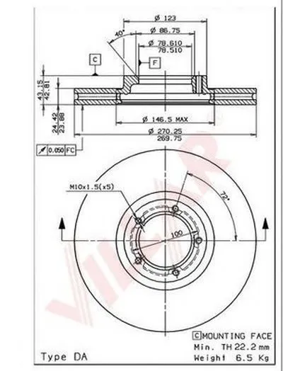 Тормозной диск VILLAR купить