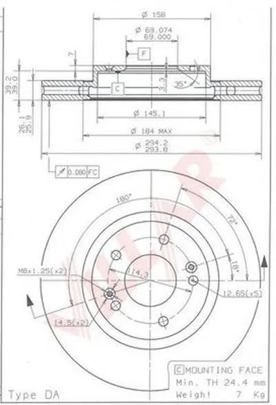 Тормозной диск VILLAR купить