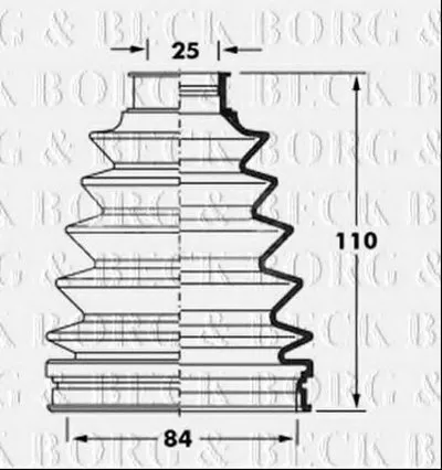 Пыльник, приводной вал BORG & BECK купить