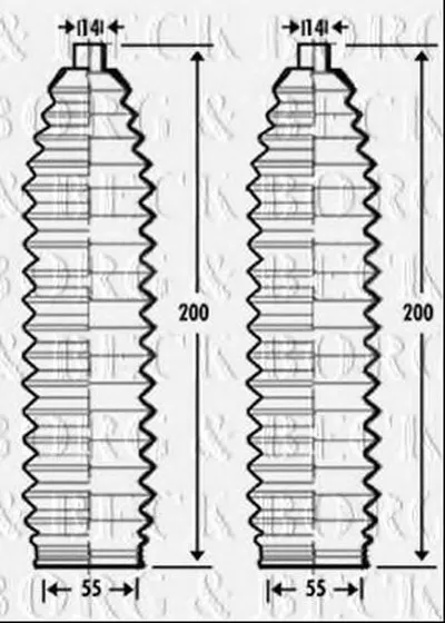 Пыльник, рулевое управление BORG & BECK купить