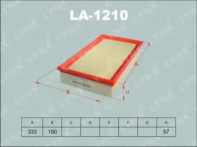 Воздушный фильтр LYNXauto купить