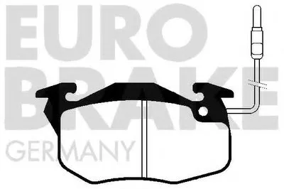 Комплект тормозных колодок, дисковый тормоз EUROBRAKE купить