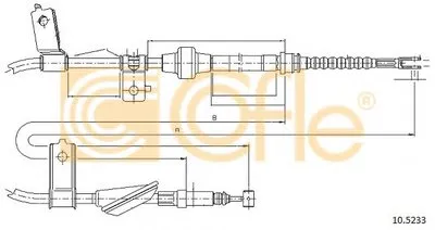 Трос, стояночная тормозная система COFLE купить