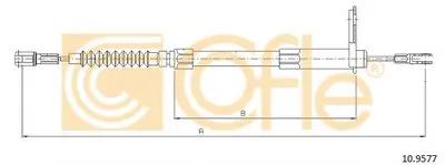 Трос, стояночная тормозная система COFLE купить