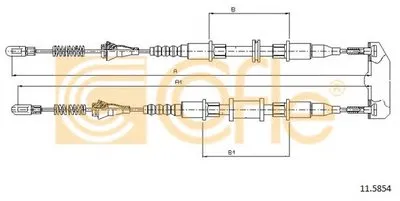 Трос, стояночная тормозная система COFLE купить