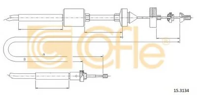 Тросик сцепления COFLE купить