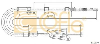 Трос, стояночная тормозная система COFLE купить