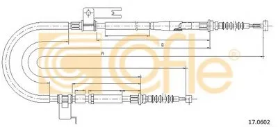 Трос, стояночная тормозная система COFLE купить