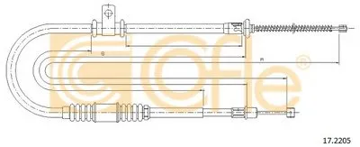 Трос, стояночная тормозная система COFLE купить