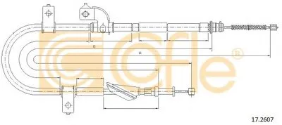 Трос, стояночная тормозная система COFLE купить