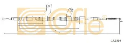 Трос, стояночная тормозная система COFLE купить
