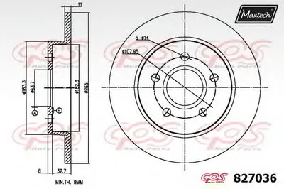 Тормозной диск R+ (Regular Plus) MAXTECH купить