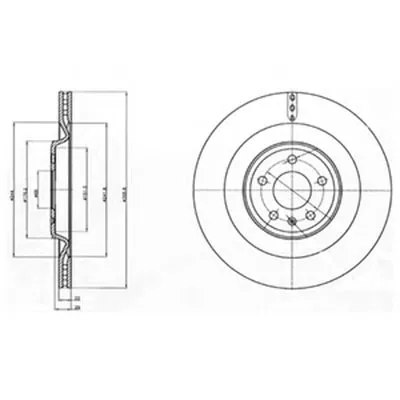 Тормозной диск DELPHI купить