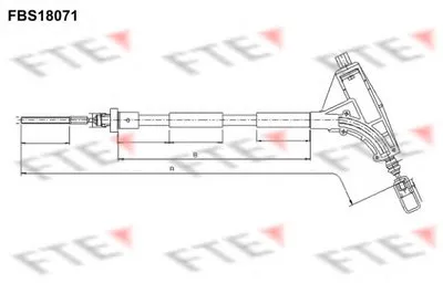 Трос, стояночная тормозная система FTE купить