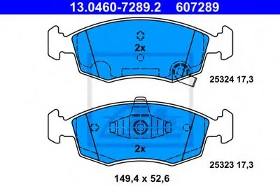 Комплект тормозных колодок, дисковый тормоз ATE купить