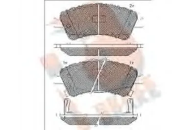 Комплект тормозных колодок, дисковый тормоз R BRAKE купить