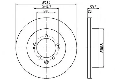 Тормозной диск PRO HELLA купить