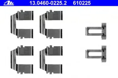 Комплектующие, колодки дискового тормоза ATE купить