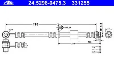 Тормозной шланг ATE купить