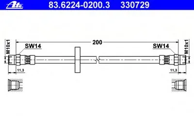 Тормозной шланг ATE купить