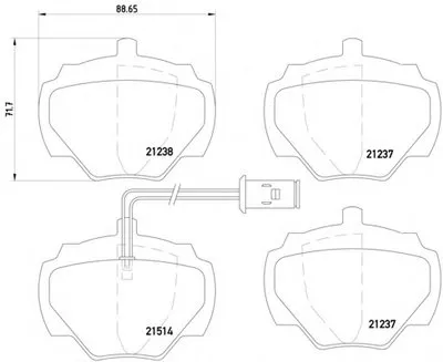 Комплект тормозных колодок, дисковый тормоз HELLA PAGID купить