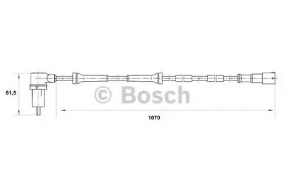 Датчик, частота вращения колеса BOSCH купить
