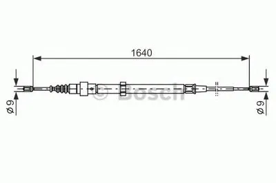 Трос, стояночная тормозная система BOSCH купить