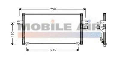 Конденсатор, кондиционер VAN WEZEL купить