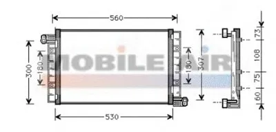 Конденсатор, кондиционер VAN WEZEL купить