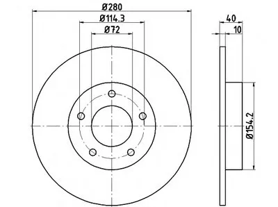 Тормозной диск PRO HELLA PAGID купить