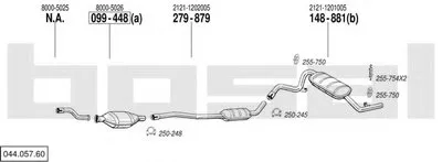 Система выпуска ОГ BOSAL купить