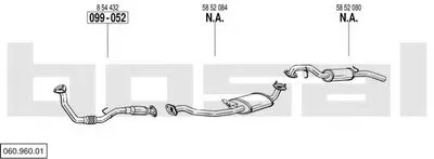 Система выпуска ОГ BOSAL купить