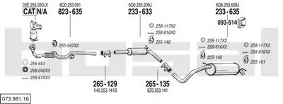 Система выпуска ОГ BOSAL купить