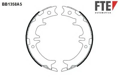 Комплект тормозных колодок, стояночная тормозная система FTE купить
