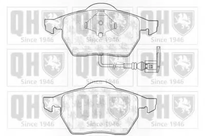 Комплект тормозных колодок, дисковый тормоз QUINTON HAZELL купить