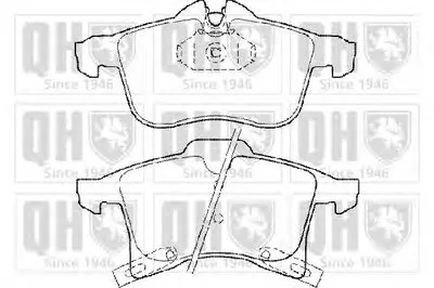 Комплект тормозных колодок, дисковый тормоз QUINTON HAZELL купить