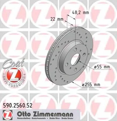Тормозной диск SPORT BRAKE DISC COAT Z ZIMMERMANN купить