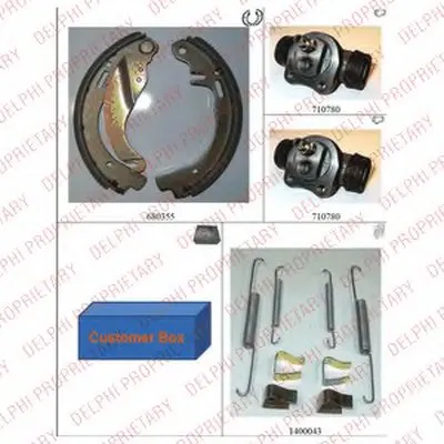 Комплект тормозных колодок DELPHI купить