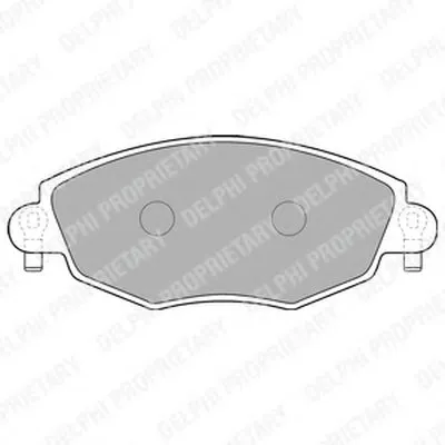 Комплект тормозных колодок, дисковый тормоз DELPHI купить