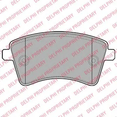 Комплект тормозных колодок, дисковый тормоз DELPHI купить