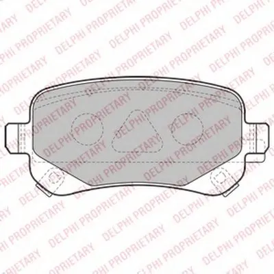 Комплект тормозных колодок, дисковый тормоз DELPHI купить