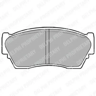 Комплект тормозных колодок, дисковый тормоз DELPHI купить