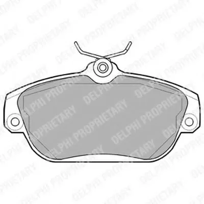Комплект тормозных колодок, дисковый тормоз DELPHI купить