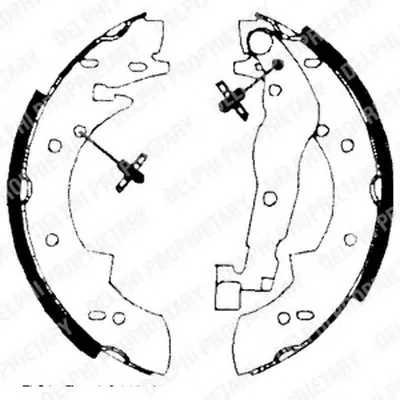 Комплект тормозных колодок DELPHI купить