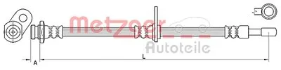 Тормозной шланг METZGER купить