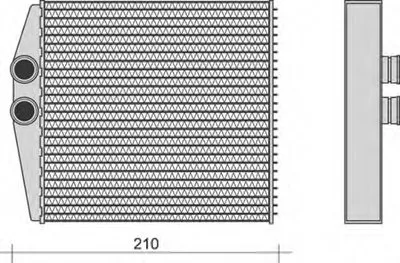 Теплообменник, отопление салона MAGNETI MARELLI купить