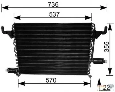 Конденсатор, кондиционер BEHR HELLA SERVICE купить